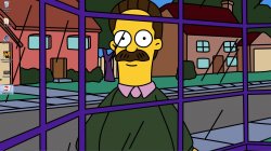 Ned Flanders Looking in window Meme Template