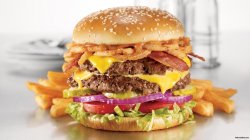 Burger & Fries Meme Template