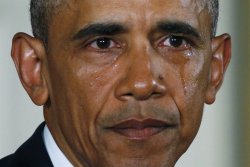 obama crying Meme Template