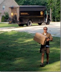UPS delivery guy Meme Template
