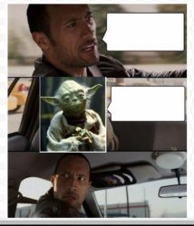 The Rock Yoda Meme Template