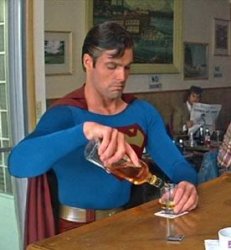 drunk superman Meme Template