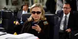 Hillary on Phone Meme Template