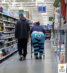 People of Walmart - Cookie Monster Meme Template