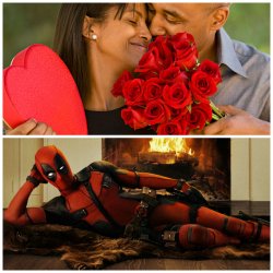 Deadpool vs Valentine's day Meme Template