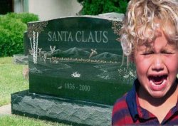 Santa's Grave Meme Template