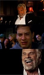 Dos Equis Guy Crying Toby Meme Template