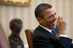 Obama laughing Meme Template