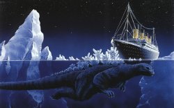 Godzilla Sinking The Titanic Meme Template