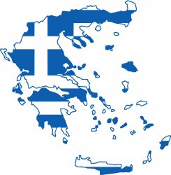 Greece flag map Meme Template
