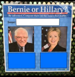 Bernie or Hillary? Meme Template
