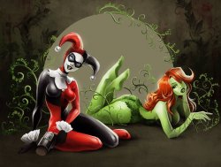 harley and ivy trouble  Meme Template