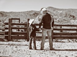 cowboy father and son Meme Template