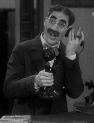 Groucho on the phone Meme Template
