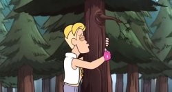 Kissing the tree Several Times Meme Template