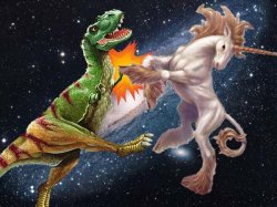 T Rex Unicorn Meme Template