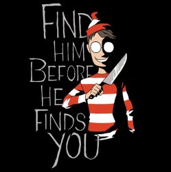 Murderer Waldo Meme Template