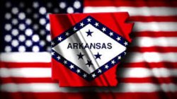 Arkansas USA map flag Meme Template