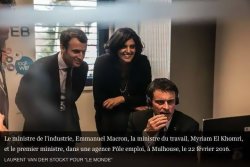 Macron, El Khomri et Valls Meme Template