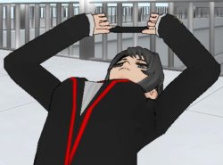 when you trying to take a photo in yandere simulator Meme Template