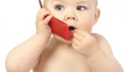 Baby on cell phone  Meme Template