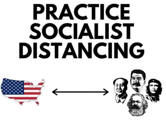 Practice Socialist Distancing | image tagged in social distancing,socialist distancing,democratic socialism,communism socialism,stupid liberals,special kind of stupid | made w/ Imgflip meme maker