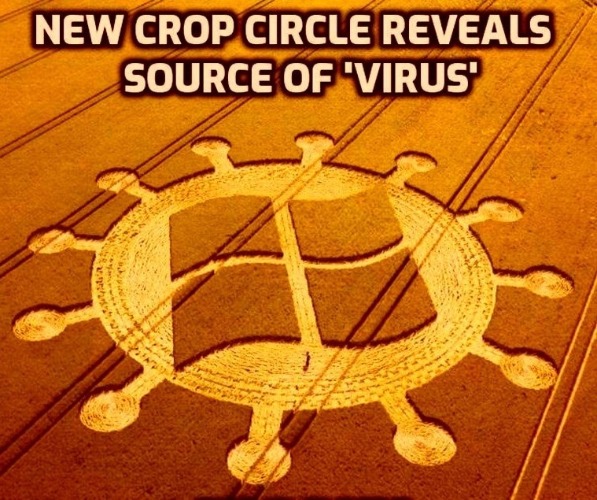 New Crop Circle Reveals Source of Virus | image tagged in bill gates,wuhan,covid-19,coronavirus meme,coronavirus,microsoft | made w/ Imgflip meme maker