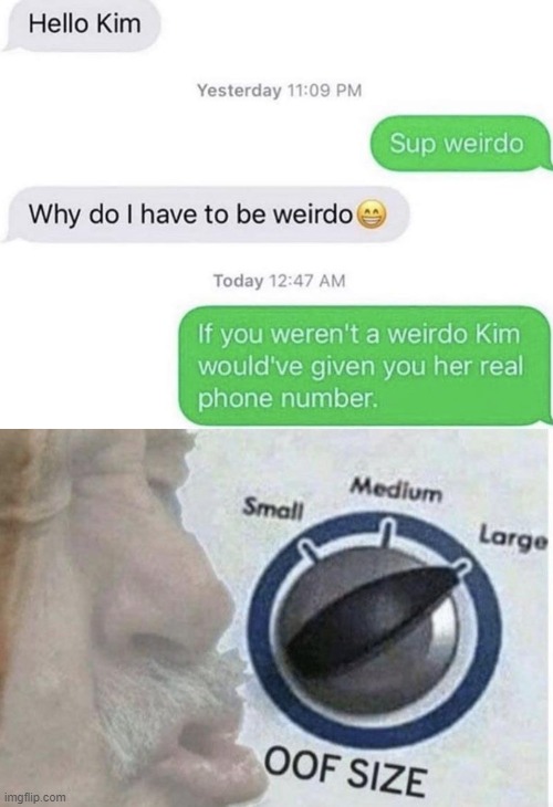 image tagged in oof size large | made w/ Imgflip meme maker