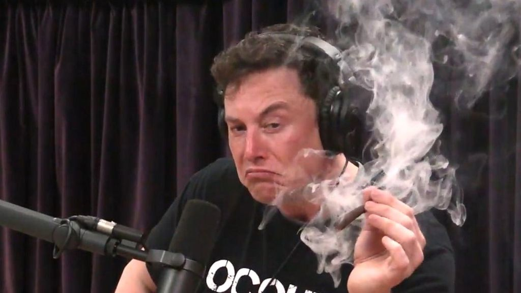 High Quality Elon Musk Weed Blank Meme Template