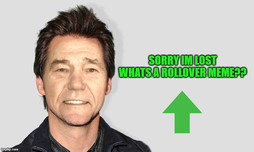 lou carey | SORRY IM LOST WHATS A ROLLOVER MEME?? | image tagged in lou carey | made w/ Imgflip meme maker