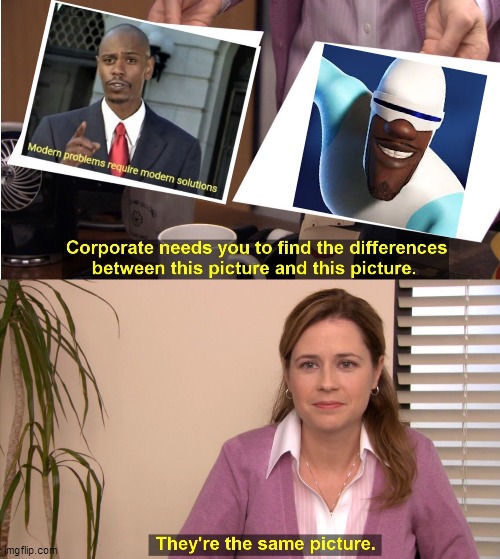 It's Frozone! | image tagged in memes,they're the same picture,funny | made w/ Imgflip meme maker