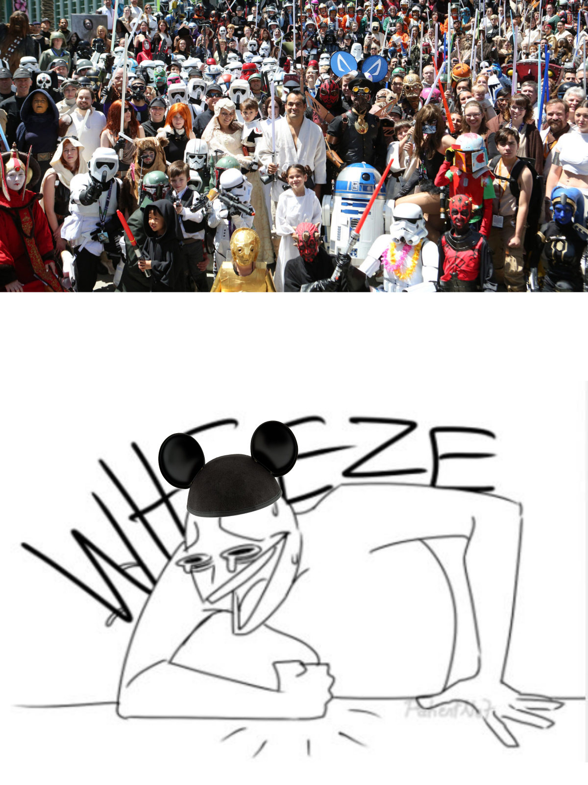 Star wars fans vs Disney Blank Meme Template