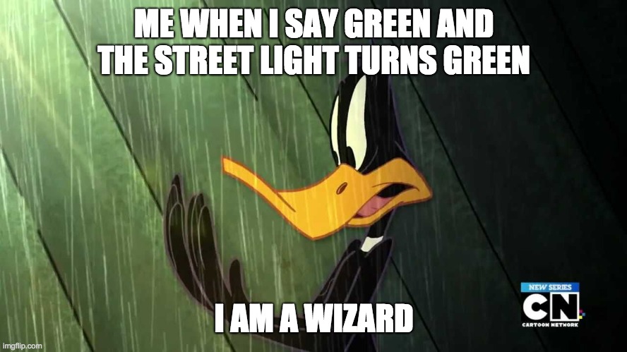 ME WHEN I SAY GREEN AND THE STREET LIGHT TURNS GREEN; I AM A WIZARD | image tagged in i am a wizard | made w/ Imgflip meme maker