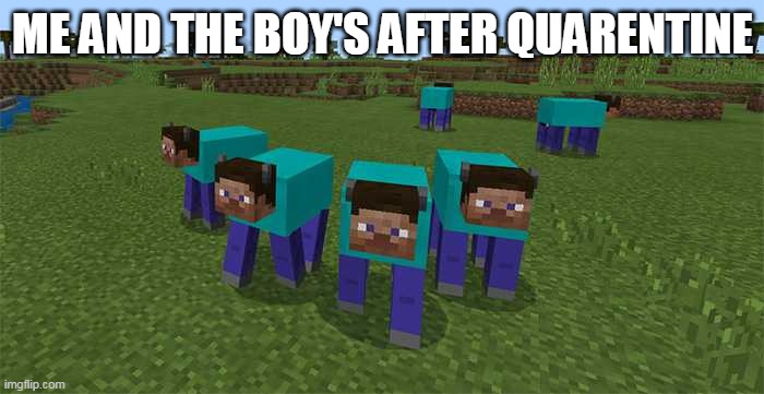Da bois | ME AND THE BOY'S AFTER QUARENTINE | image tagged in me and the boys | made w/ Imgflip meme maker