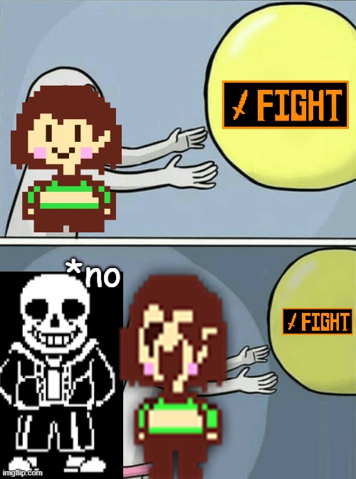 no chara.. bad chara | *no | image tagged in running away balloon | made w/ Imgflip meme maker