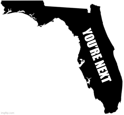 Florida | YOU’RE NEXT | image tagged in florida | made w/ Imgflip meme maker
