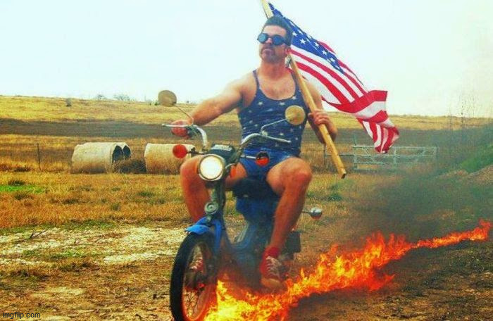 'merica scooter | image tagged in 'merica scooter | made w/ Imgflip meme maker