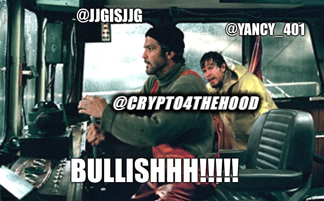 bullish @jjgisjjg ig | @JJGISJJG; @YANCY_401; @CRYPTO4THEHOOD; BULLISHHH!!!!! | image tagged in crypto | made w/ Imgflip meme maker