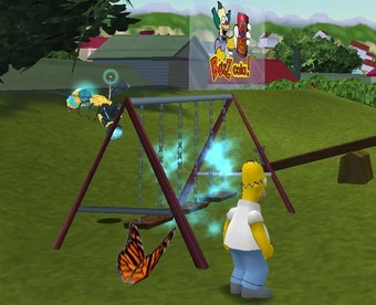 High Quality simpsons hit and run Blank Meme Template