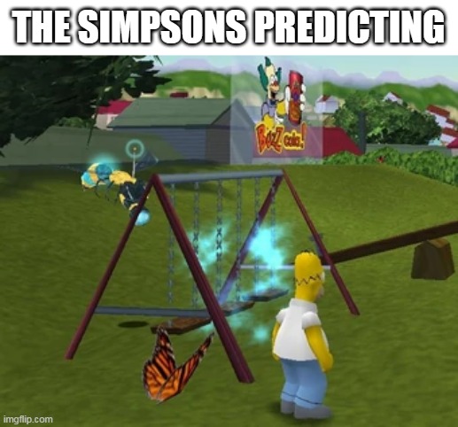 The Simpsons Strike Again! | THE SIMPSONS PREDICTING | image tagged in simpsons hit and run,the simpsons,murder hornet,2020,simpsons,homer simpson | made w/ Imgflip meme maker