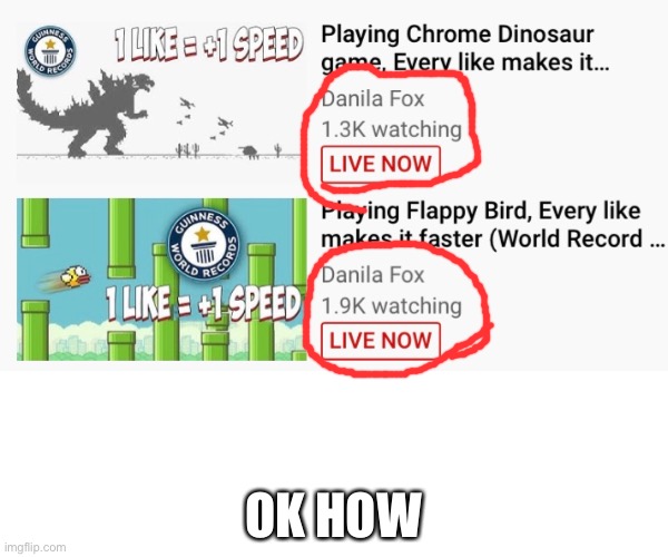 Two live streams on at the same time by the same person | OK HOW | image tagged in how | made w/ Imgflip meme maker
