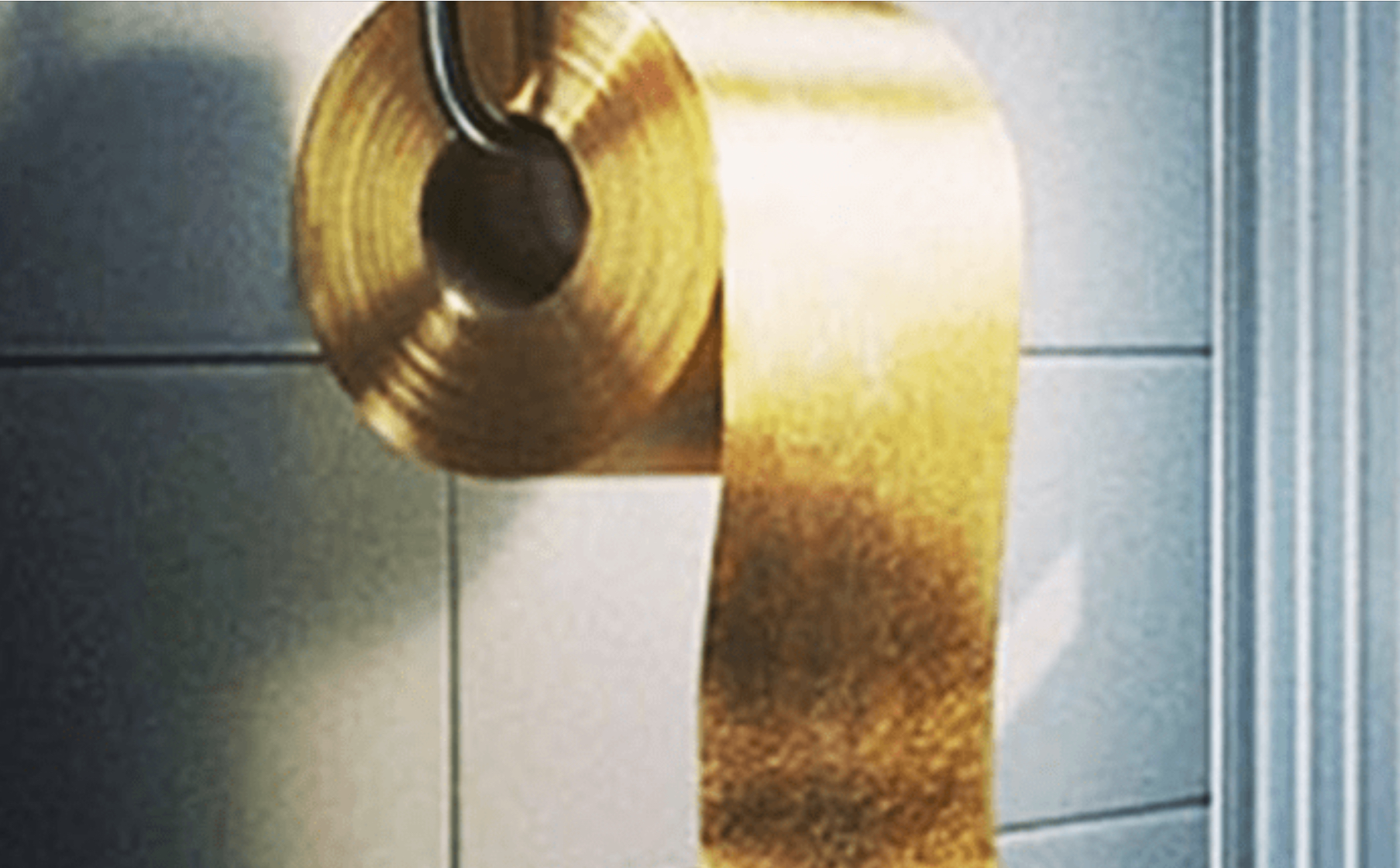 High Quality Golden toilet paper mine!!!!!!! Blank Meme Template