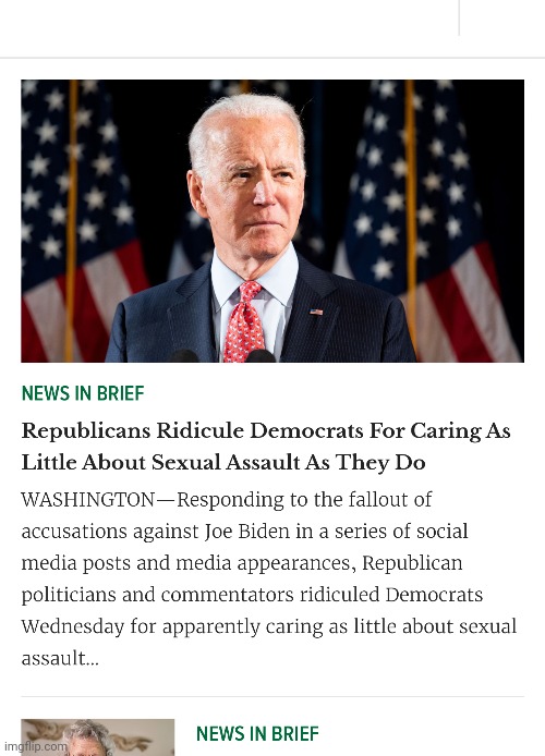 I'm just going to leave this here and see what happens. | image tagged in the onion,joe biden | made w/ Imgflip meme maker