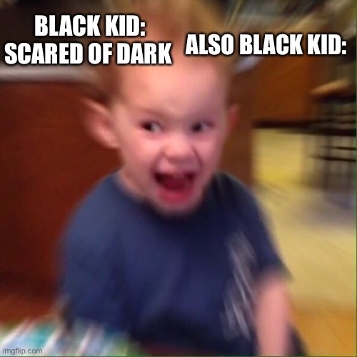 scared black baby meme