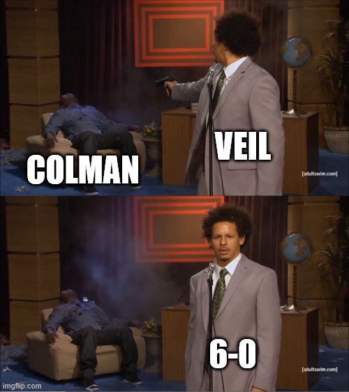 Who Killed Hannibal | VEIL; COLMAN; 6-0 | image tagged in memes,who killed hannibal | made w/ Imgflip meme maker