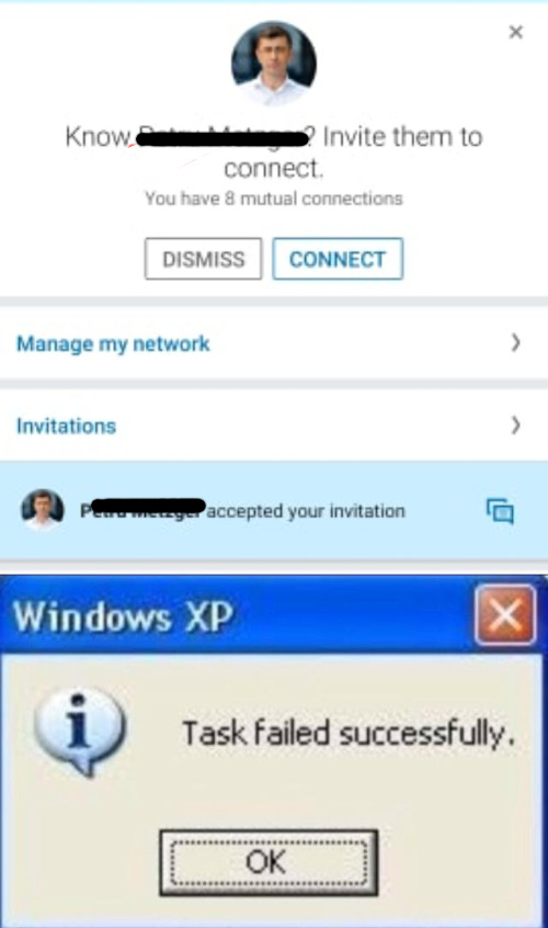 image tagged in task failed successfully | made w/ Imgflip meme maker