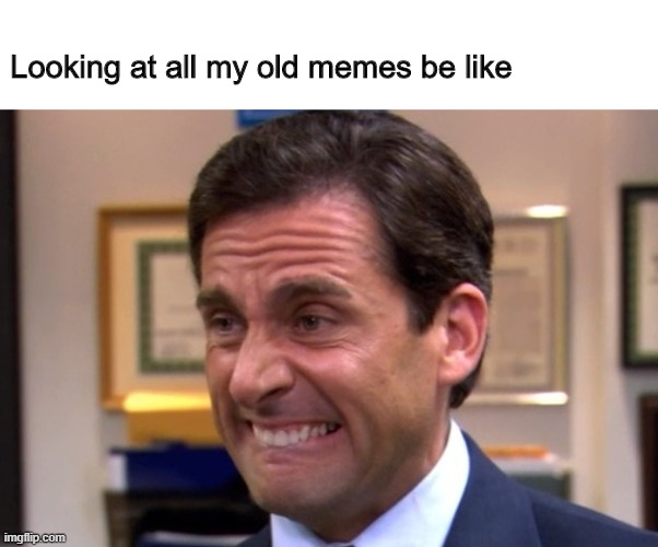 Cringe | Looking at all my old memes be like | image tagged in cringe | made w/ Imgflip meme maker