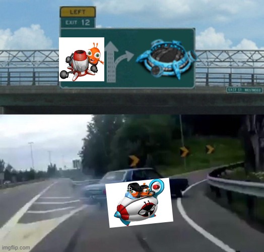 Every zeppelins in GLR be like | image tagged in memes,left exit 12 off ramp,galaxy life,mortar | made w/ Imgflip meme maker