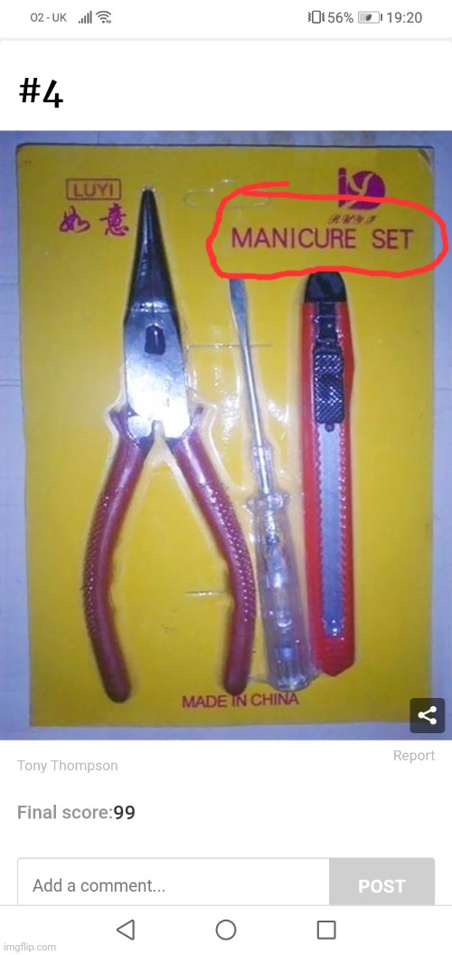 Manicure set | image tagged in no karens,you had one job | made w/ Imgflip meme maker