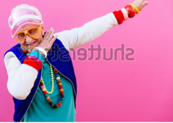 High Quality Dabbing Grandma Blank Meme Template